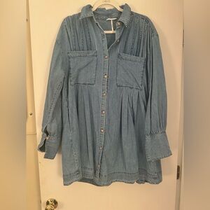 Free People Shift Denim Dress
